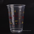 Tasse en plastique transparent jetable de pp